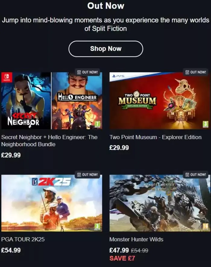 Gaming from 7 March to 31 March 2025 - Catalogue Page 3