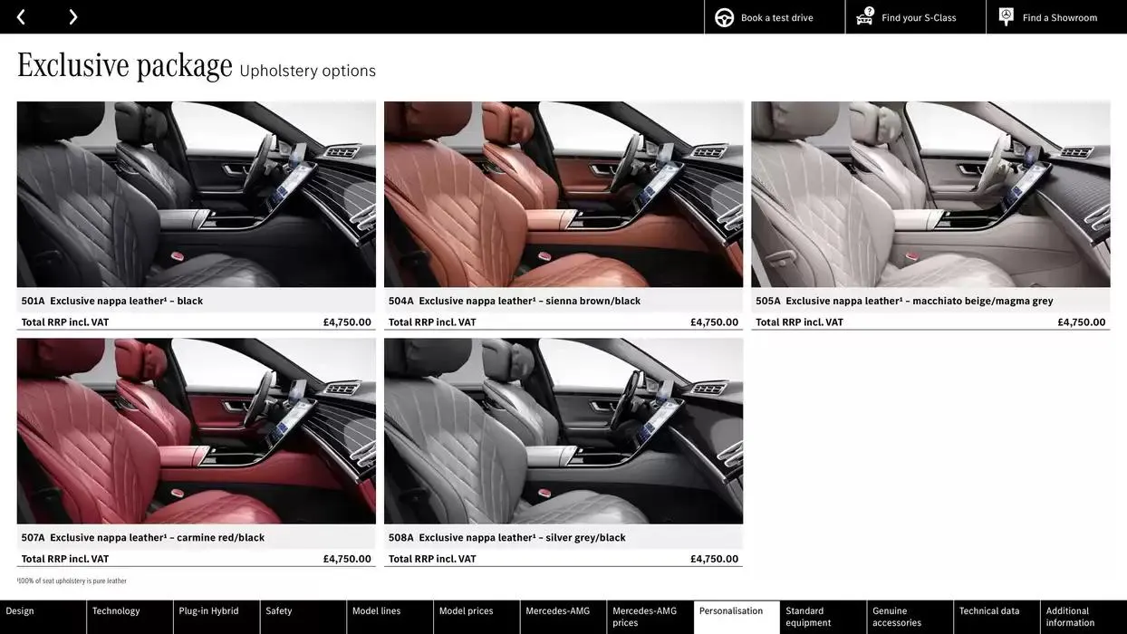 Mercedes Benz S-Class Saloon from 10 October to 10 October 2025 - Catalogue Page 43