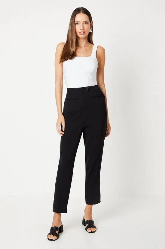 Double Button Tapered Trousers
