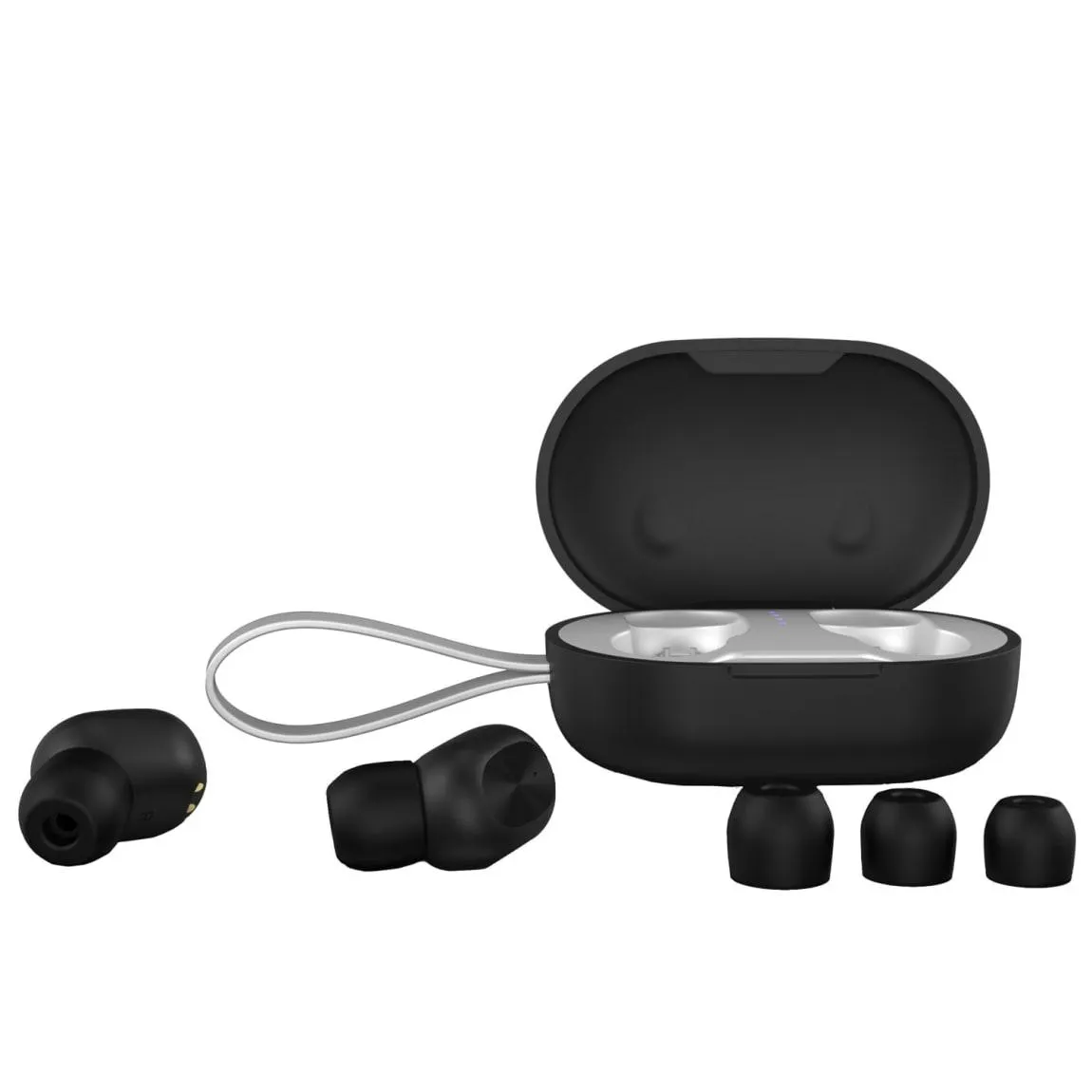 Air 8 True Wireless Earbuds - Black & Silver