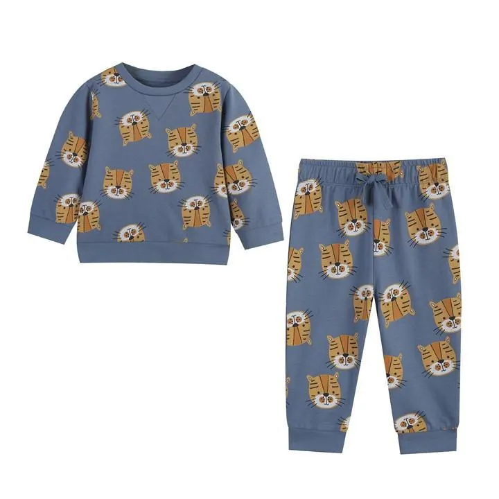 Baby Boy Tiger Jog Set Blue