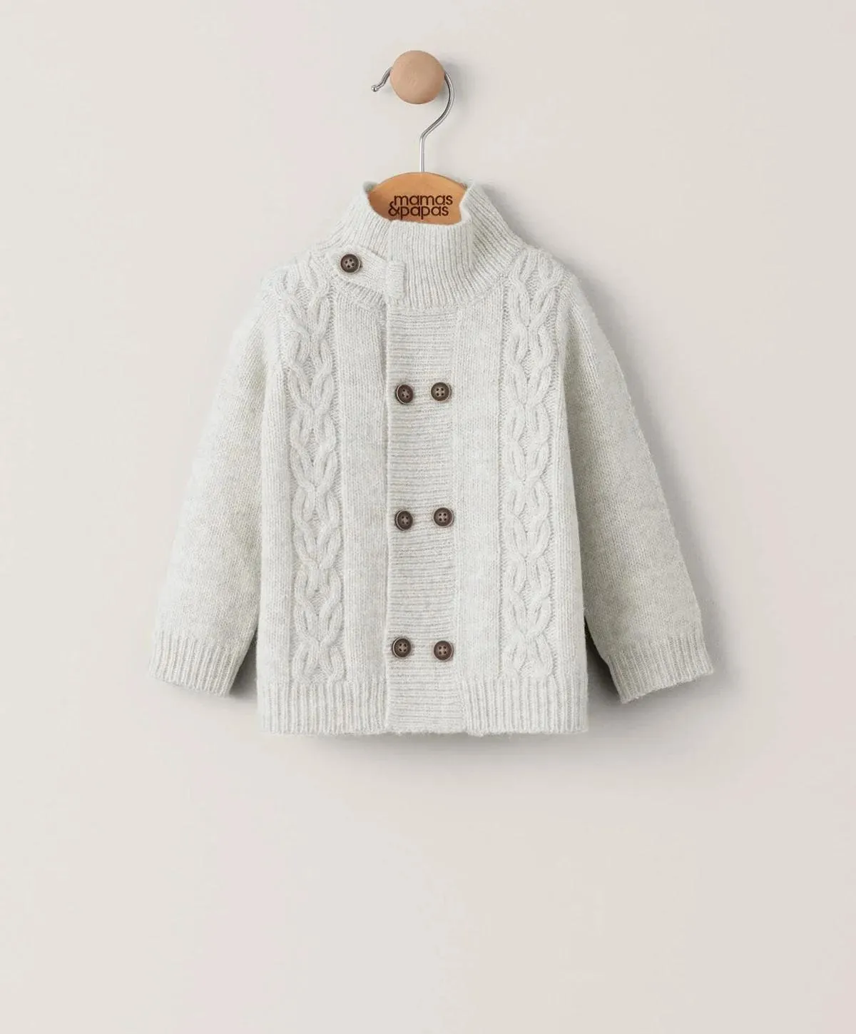 Cable Knit Cardigan - Oatmeal
