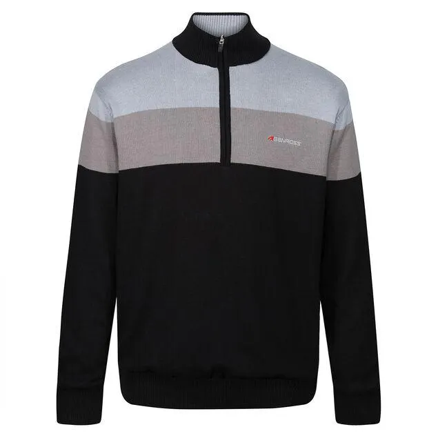 Benross Men's Lined Half Zip Golf Mid Layer