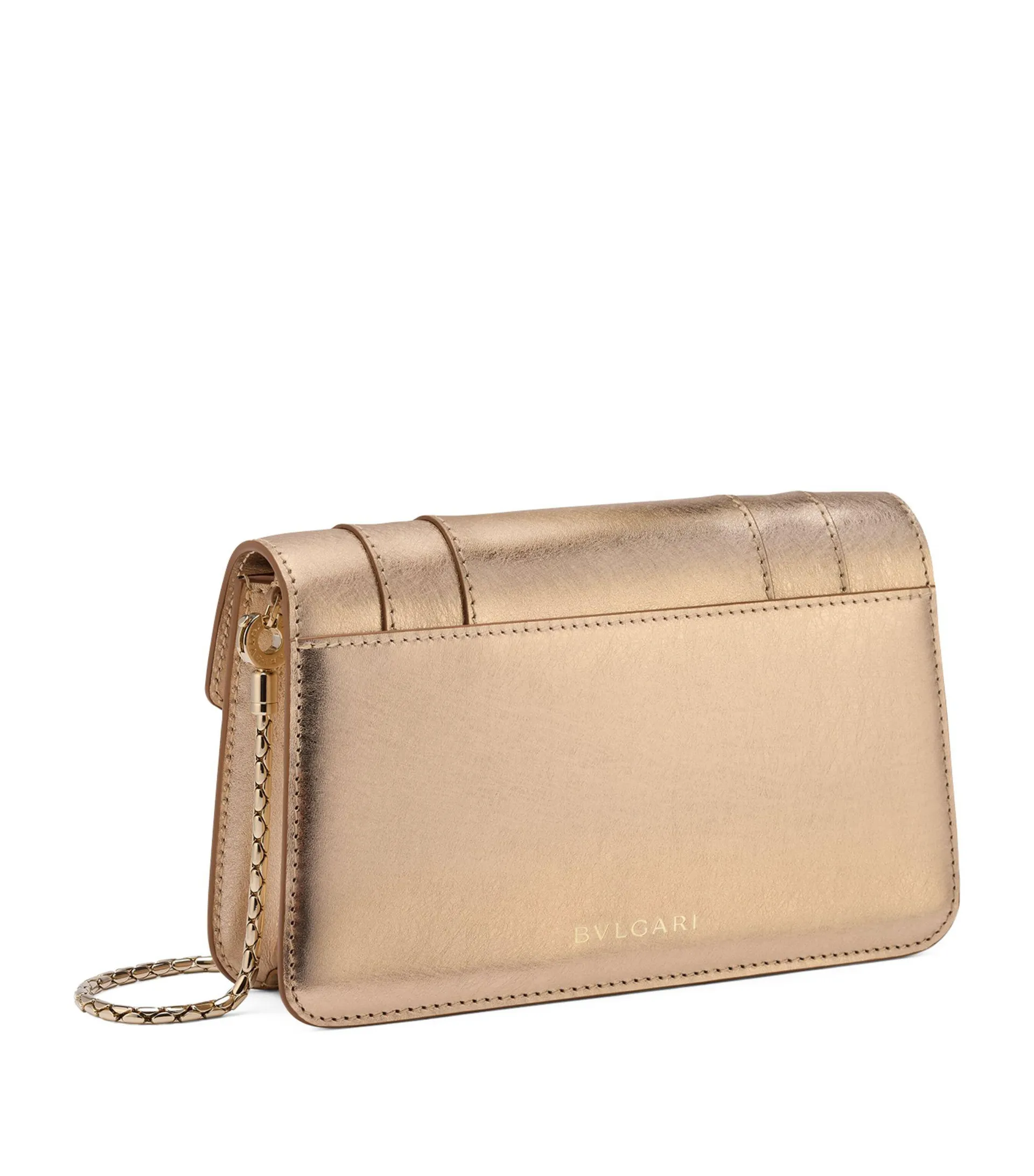 Leather Serpenti Forever Chain Wallet