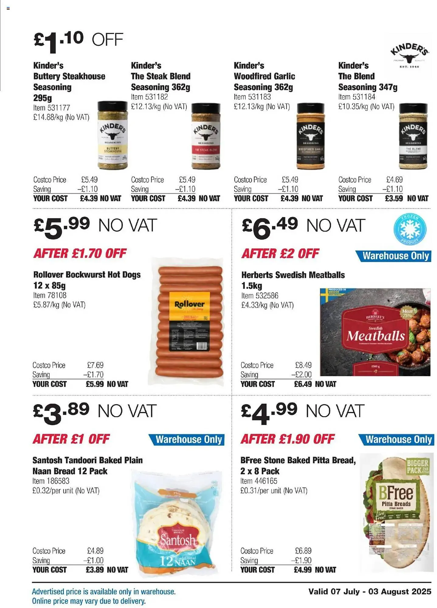Costco leaflet from 7 July to 3 August 2025 - Catalogue Page 11
