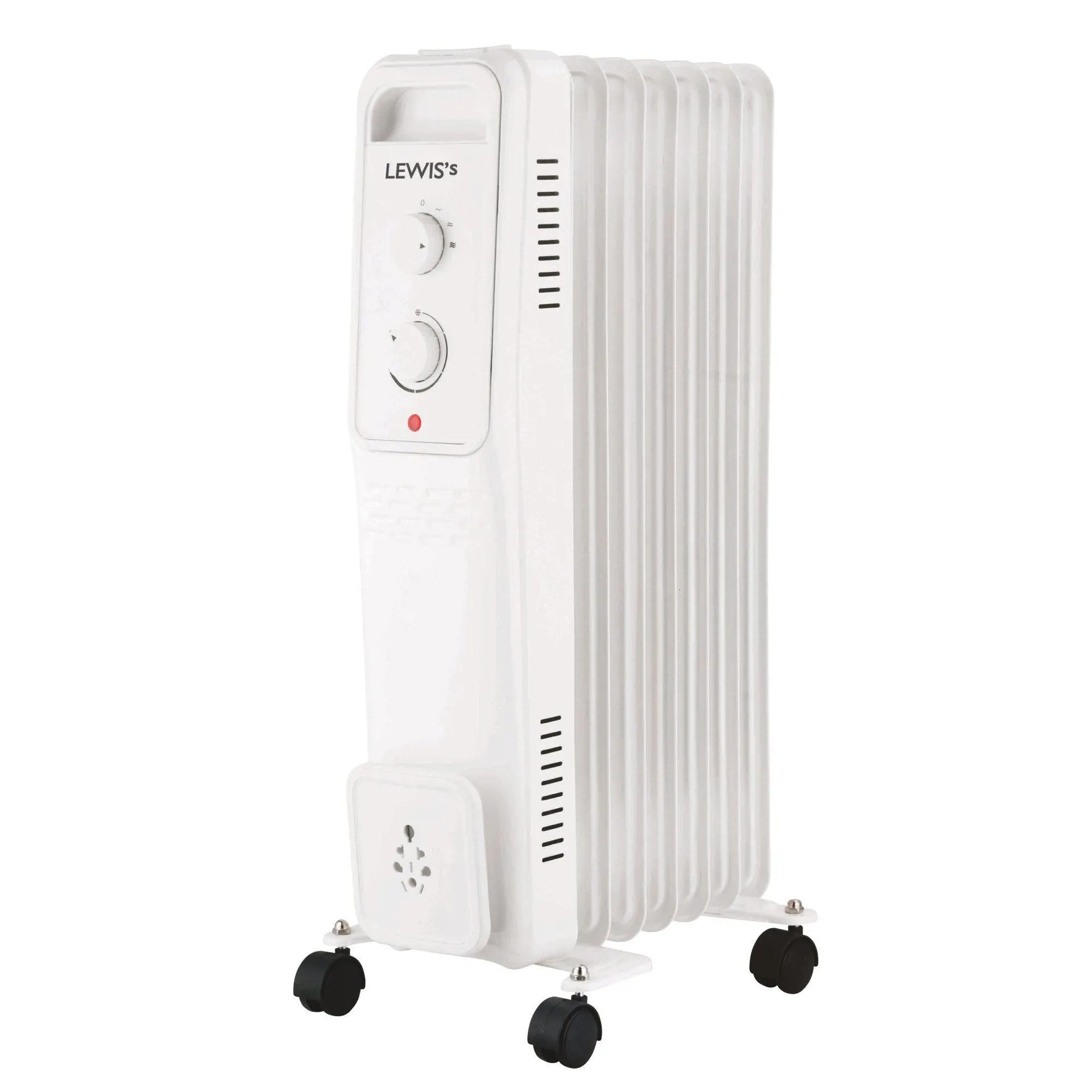 Lewis's Oil Filled Radiator 7 Fin - 1500w White