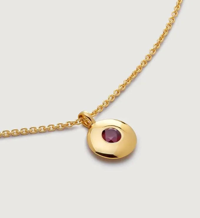 January Birthstone Necklace Adjustable 41-46cm/16-18'