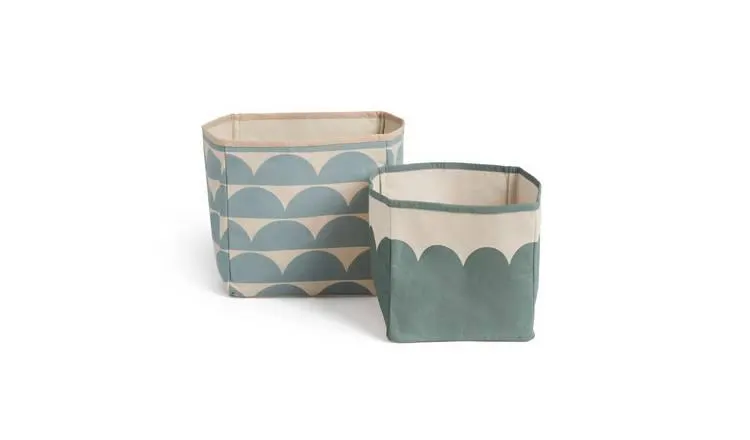 Habitat Scallop Set of 2 Storage Bag - Multicoloured