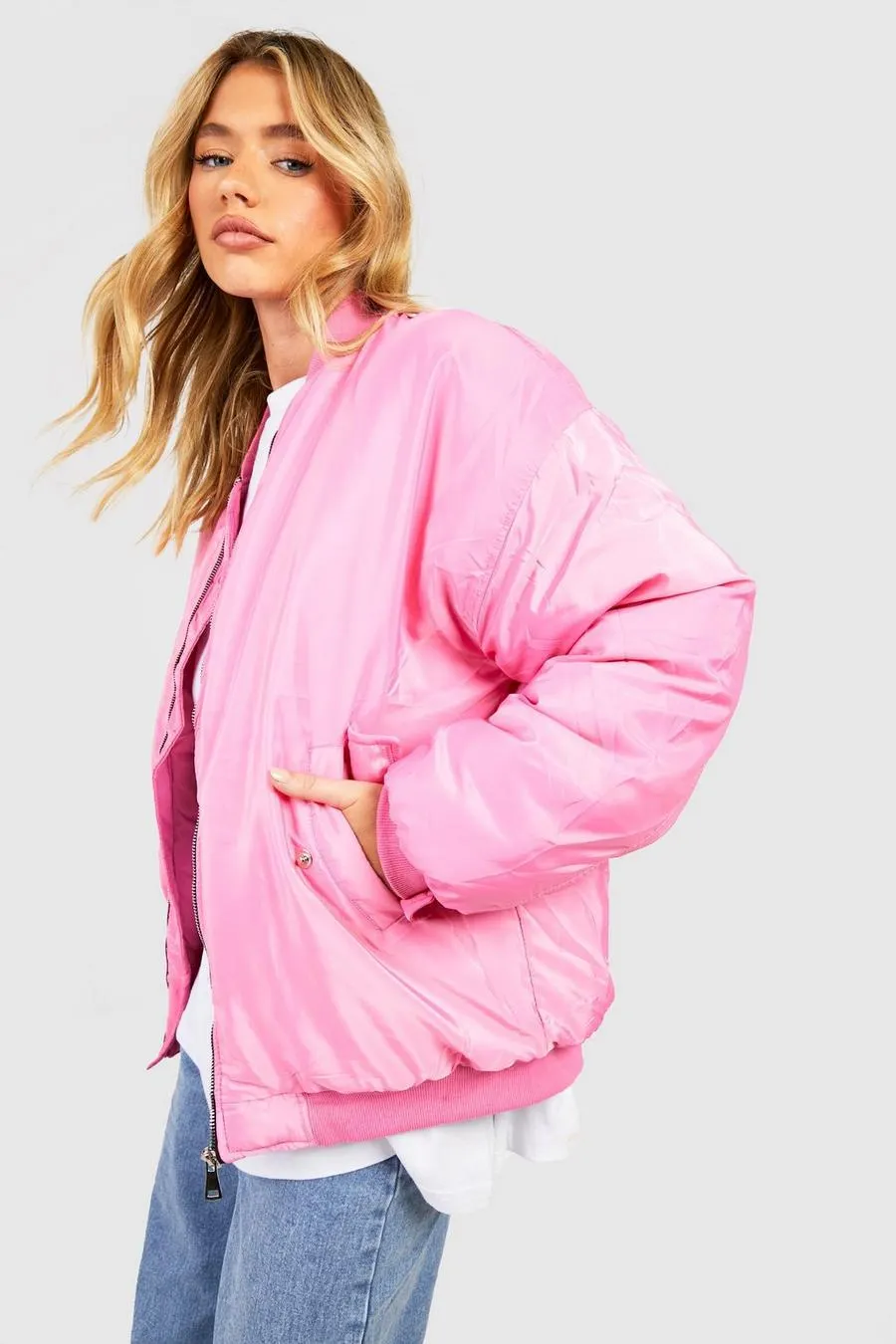 Oversized Bomber Jacket