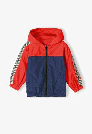 WITH HOOD - Light jacket - red