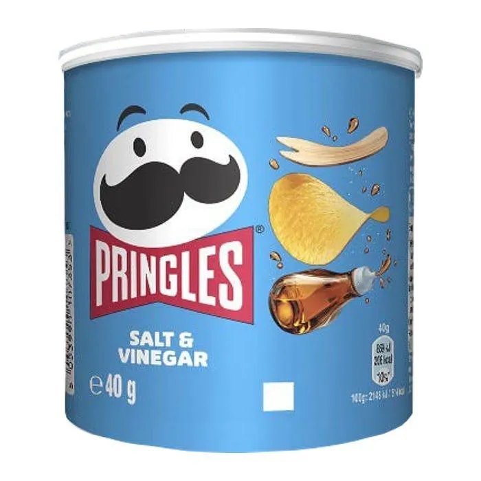 Pringles Salt and Vinegar Tub 40g