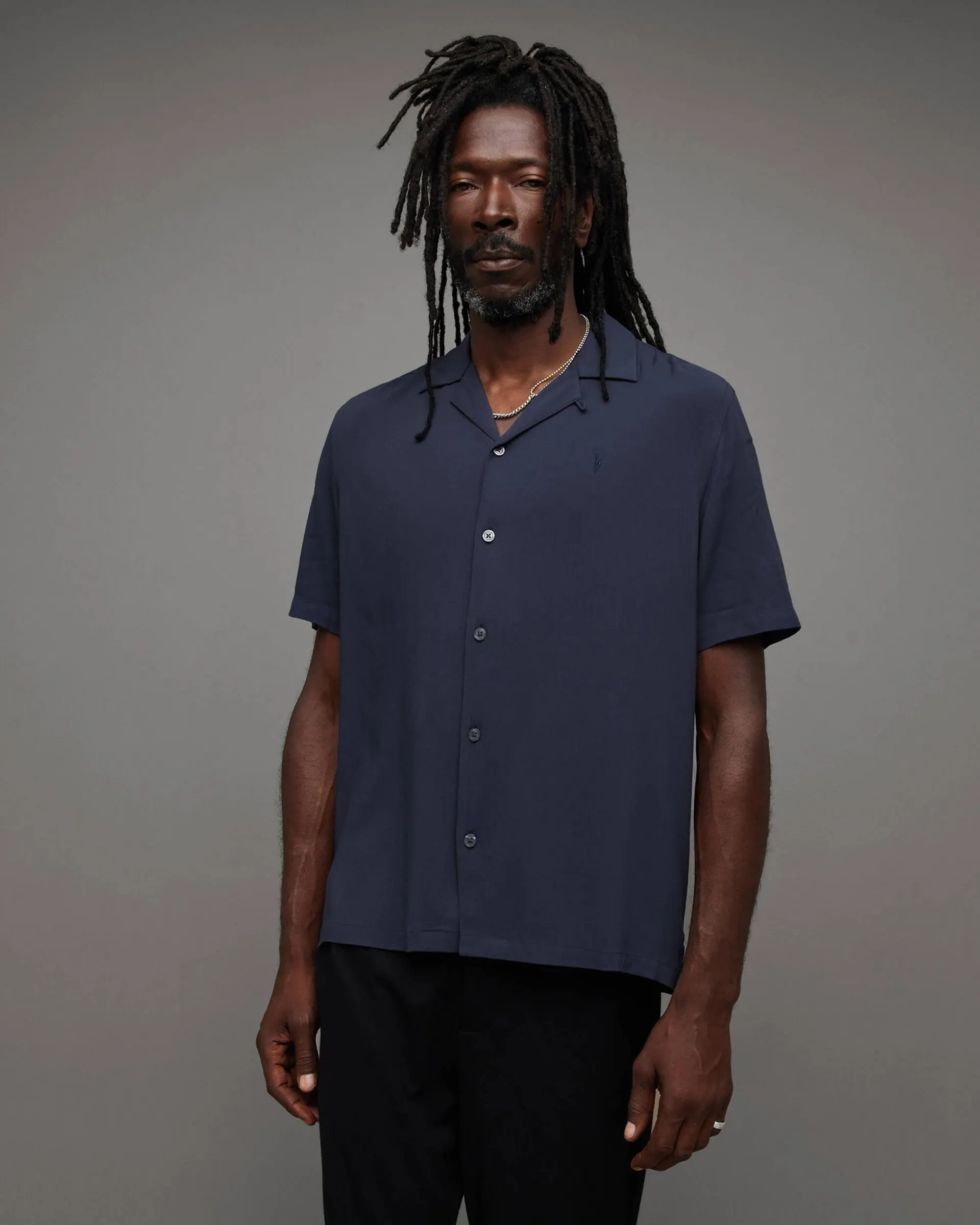 Venice Camp Collar Ramskull Shirt