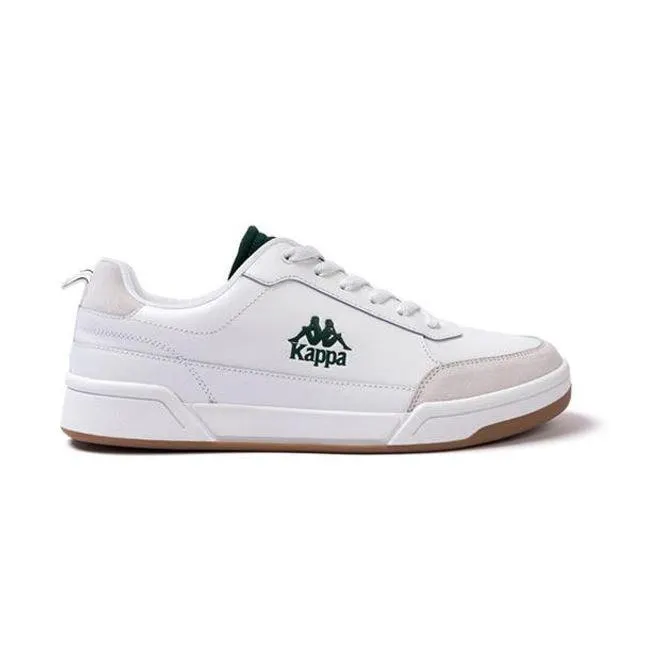 Kappa Mens Authentic Rocca Low Trainers in White Green