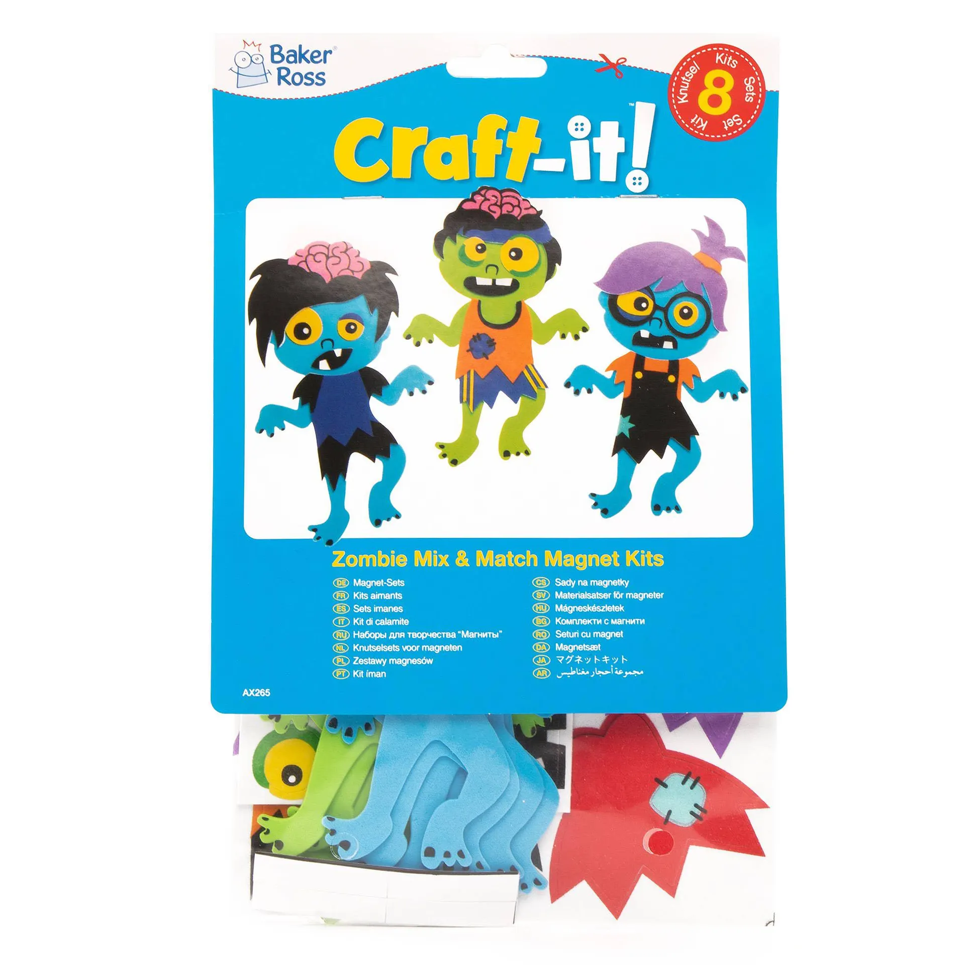 Zombie Mix & Match Magnet Kits