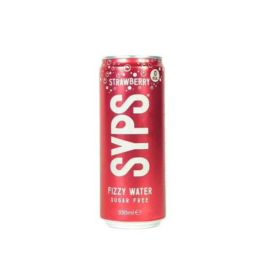 SYPS Strawberry Fizzy Water 330ml