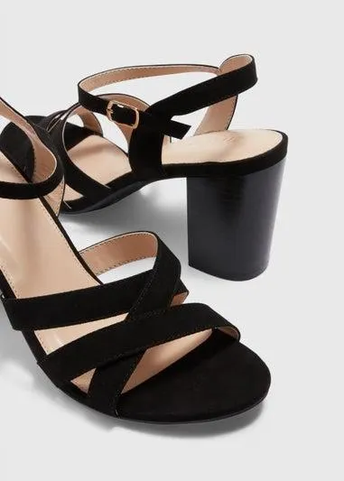 Black Stack Heels - Size 3