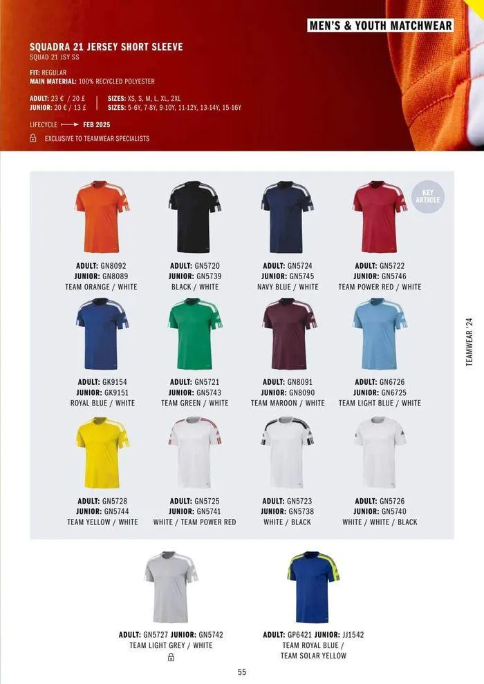 Adidas Teamwear 2024 from 11 March to 31 December 2024 - Catalogue Page 55