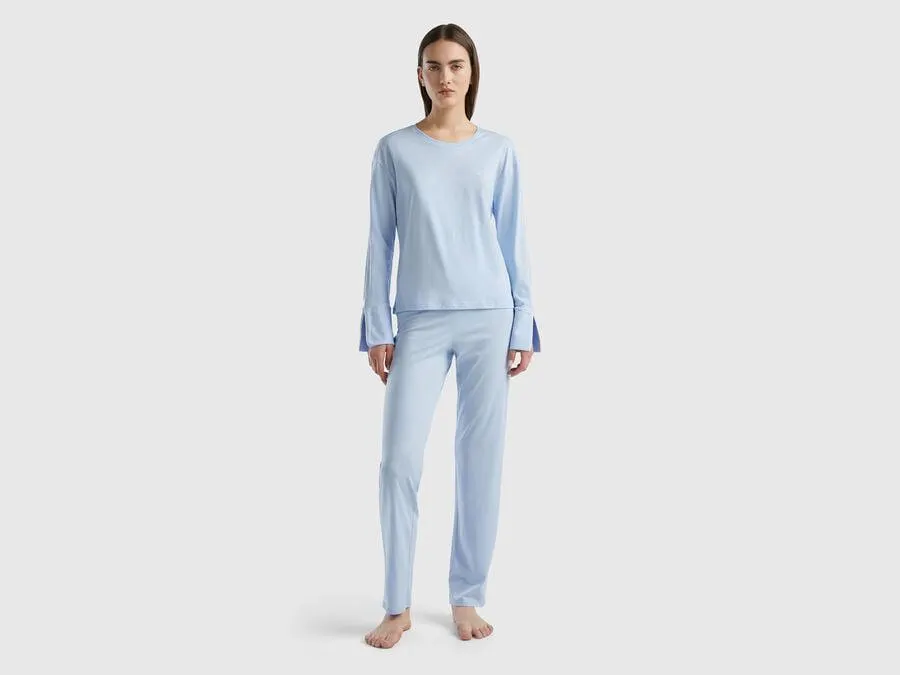 Warm viscose blend pyjamas