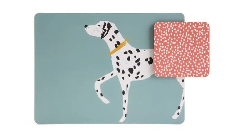 Habitat A Part of The Family Placemats and Coasters Set