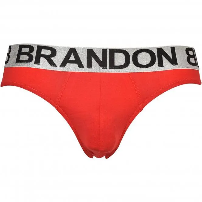 Bill and Brandon Jumbo Logo Brief, Red