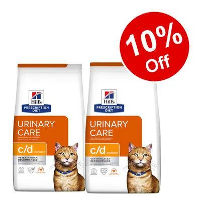 2 x 3kg Hill's Prescription Diet Feline Dry Food - 10% Off!*