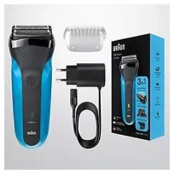 S3 Shave & Style 310BT Electric Shaver with Beard Trimmer Attachments by braun