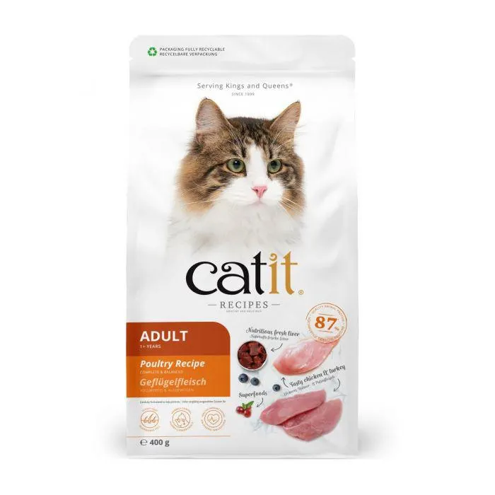 Catit Recipes Adult Poultry Recipe, 400g