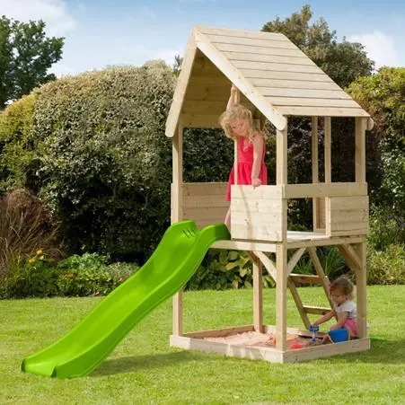 *TP Wooden Lookout Tower Playhouse and Slide