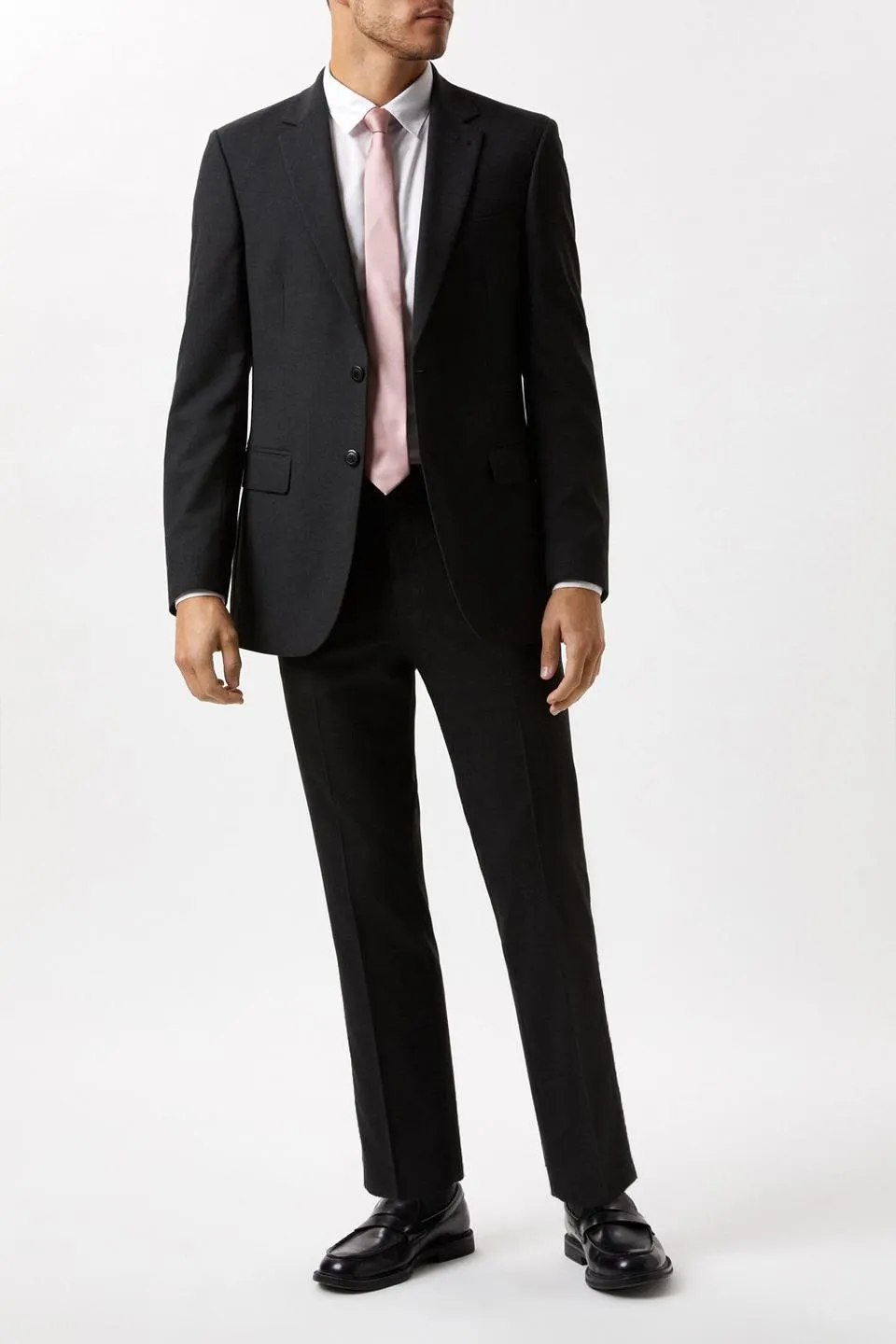 Slim Fit Charcoal Essential Suit Jacket