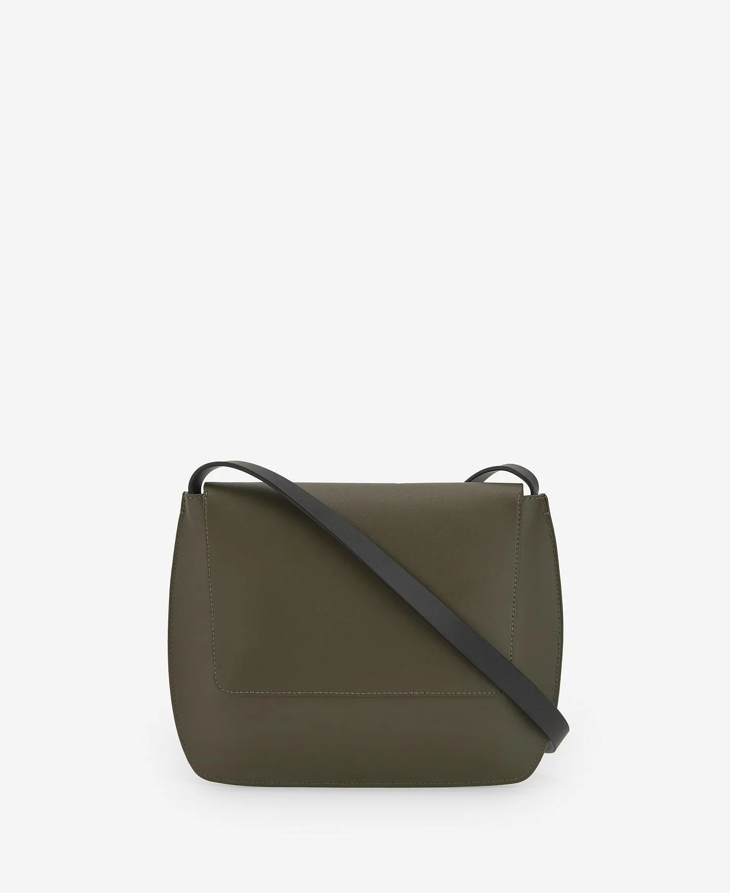 Responsible leather shoulder bag woman