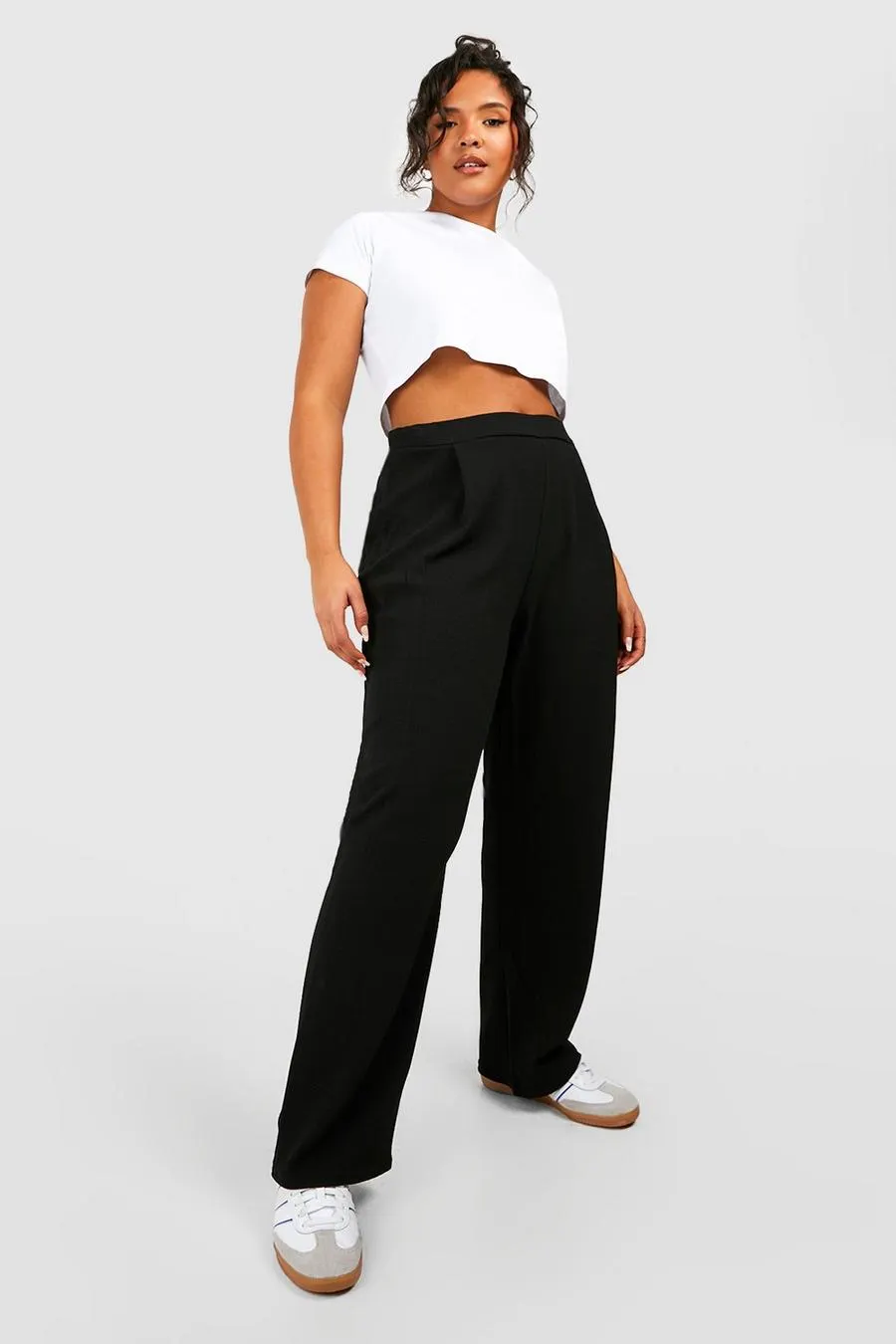 Plus Basic Jersey Tailored Trousers