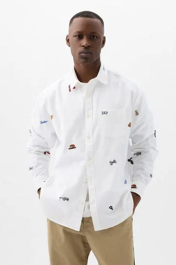 Dapper Dan Embroidered Oxford Shirt