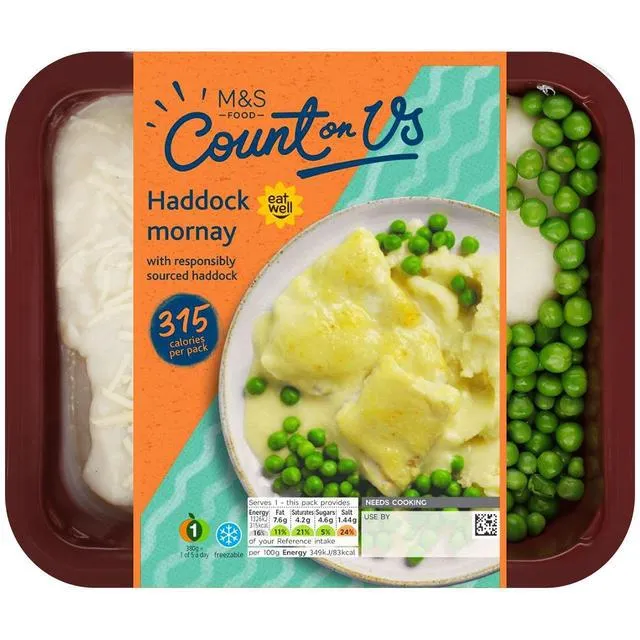 M&S Count On Us Haddock Mornay 380g
