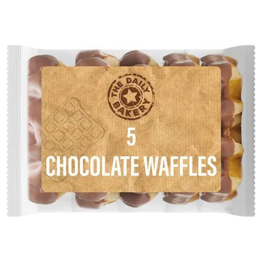The Daily Bakery 5pk Chocolate Waffles