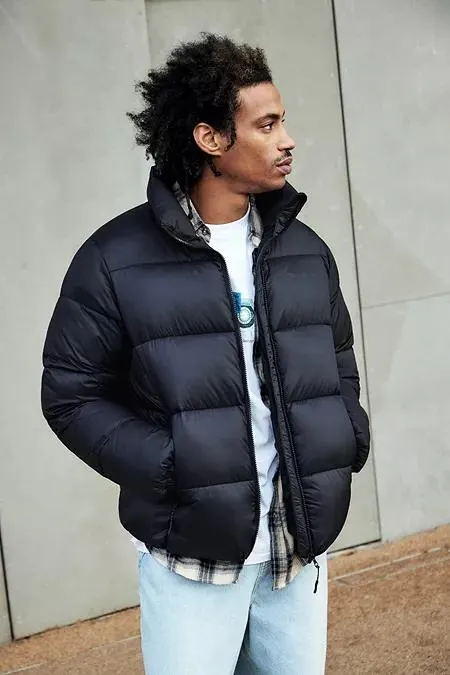 iets frans...Black Ripstop Nylon Puffer Jacket