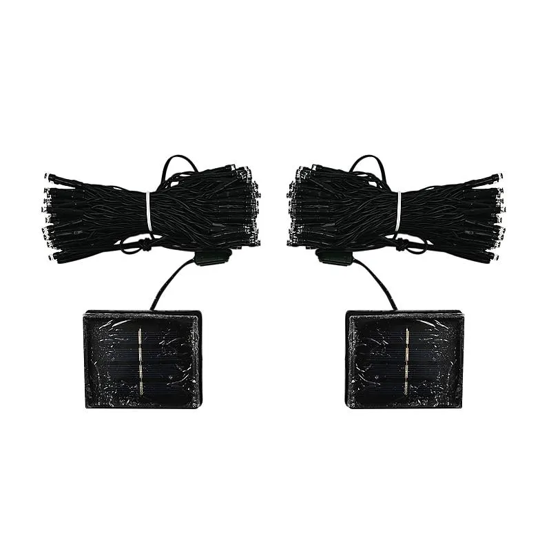 Pack of 2 - 100 LED Solar String Lights (Length - 10m) - Multicolour