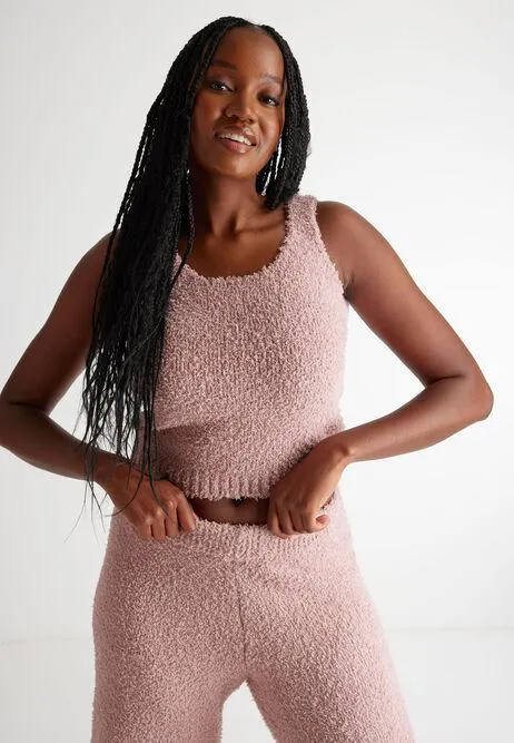 Womens Pink Cloud Vest Top