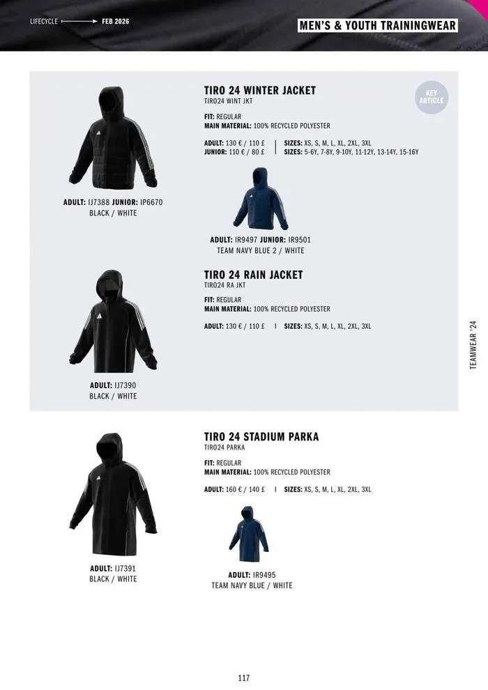 Adidas Teamwear 2024 from 11 March to 31 December 2024 - Catalogue Page 117