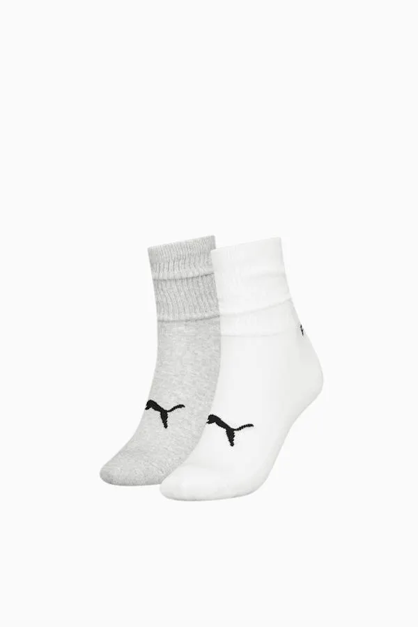 PUMA Women's Slouch Crew Socks 2 pack