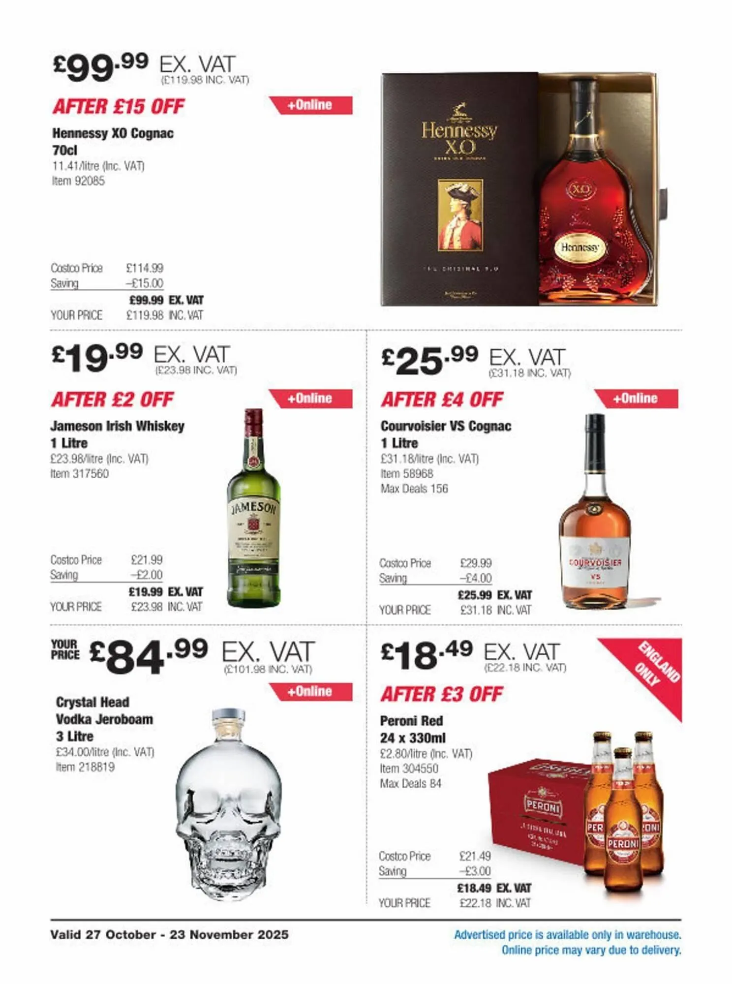 Costco leaflet from 27 October to 23 November 2025 - Catalogue Page 15