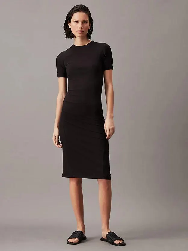 Slim Modal Midi Dress