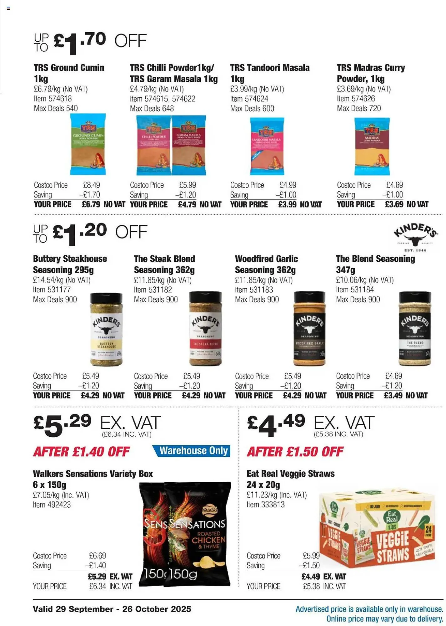 Costco leaflet from 29 September to 26 October 2025 - Catalogue Page 16