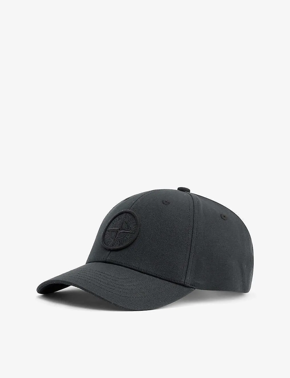 STONE ISLAND Logo-embroidered cotton-canvas cap
