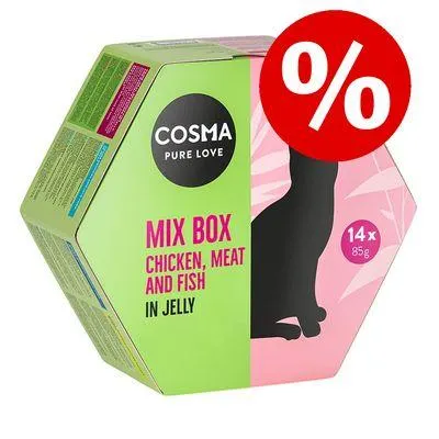 14 x 85g Cosma Mix Box Wet Cat Food - Special Price!*