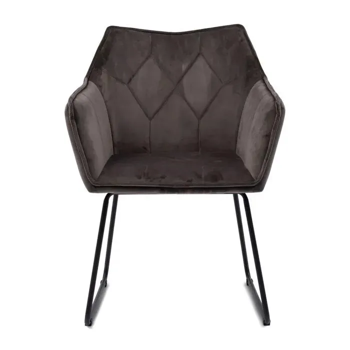Dining Chair Morgan, Anthracite, Velvet
