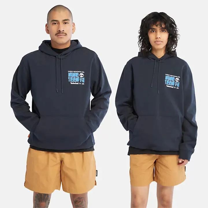 All Gender Outdoor Graphic LB Hoodie in Navy