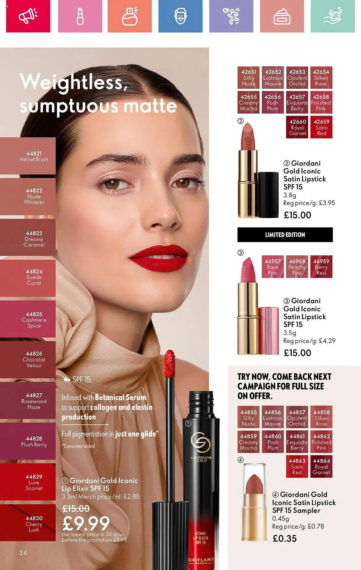 Oriflame leaflet from 10 July to 30 July 2025 - Catalogue Page 34