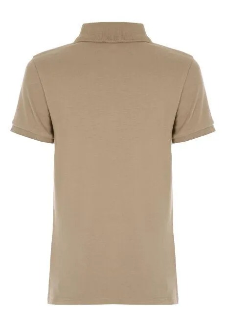 Older Boys Stone Zip Polo Shirt