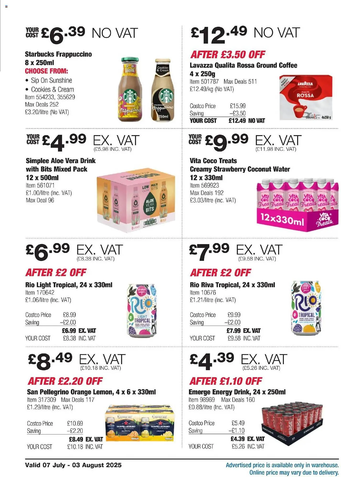 Costco leaflet from 7 July to 3 August 2025 - Catalogue Page 14