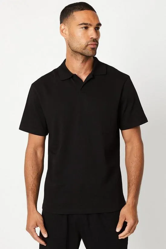 Revere Collar Jersey Polo